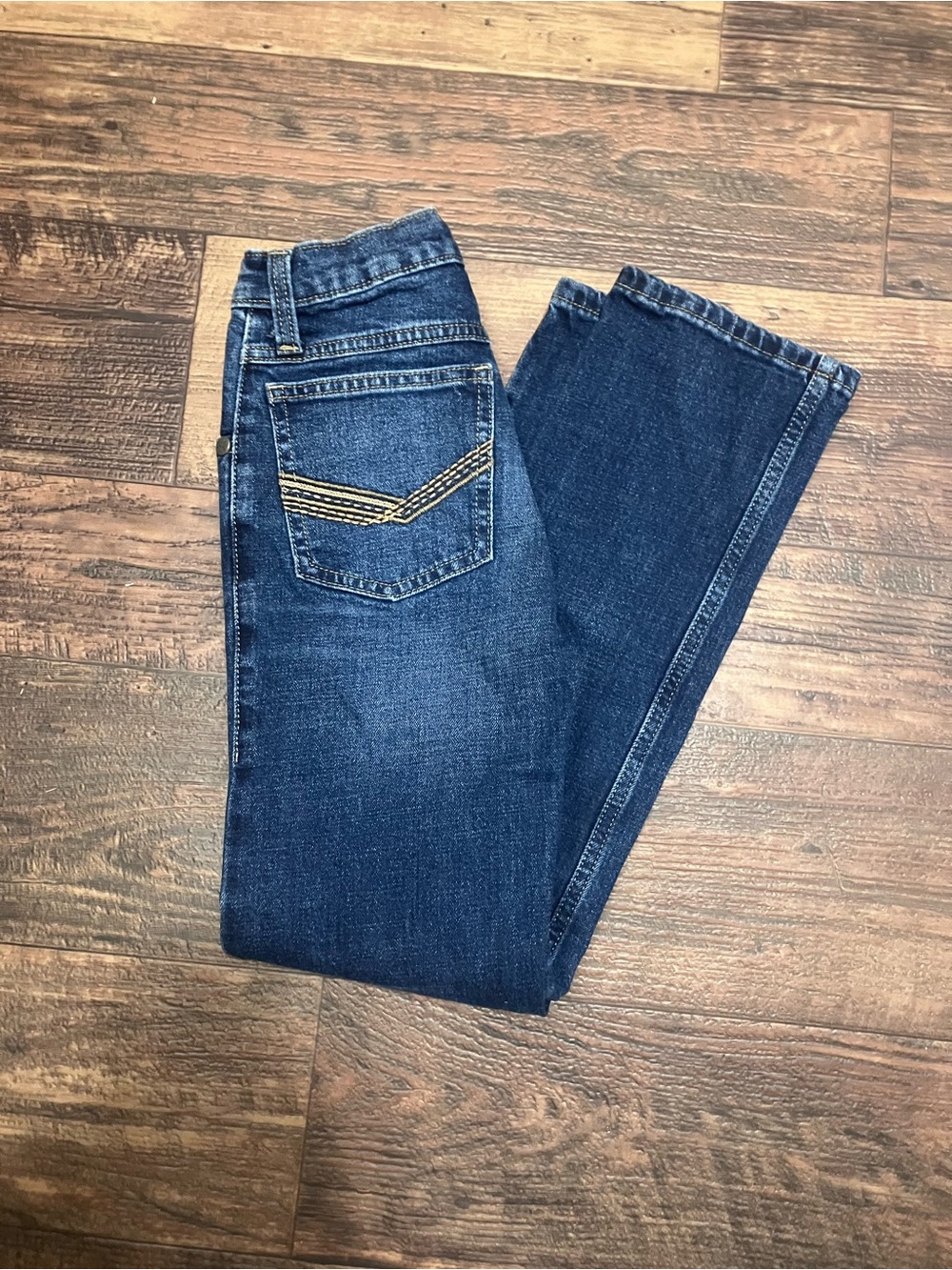 Wrangler Dark Blue Straight Leg Jeans